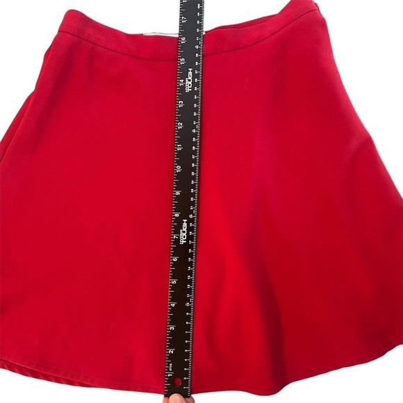 French Connection Women's Size 4 Red A-Line Mini Skirt Casual - Picture 2 of 8